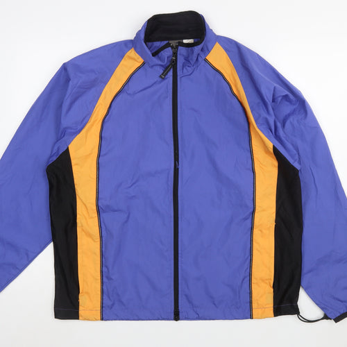 ProSpirit Women's Blue Colourblock Windbreaker Jacket L