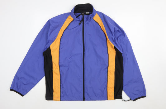 ProSpirit Women's Blue Colourblock Windbreaker Jacket L