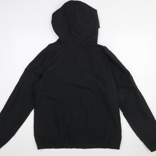 Volcom Women's Black Lightweight Hooded Windbreaker Jacket L