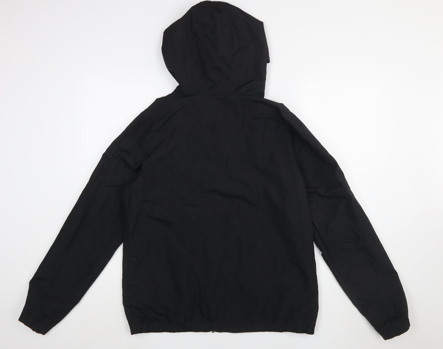 Volcom Women's Black Lightweight Hooded Windbreaker Jacket L