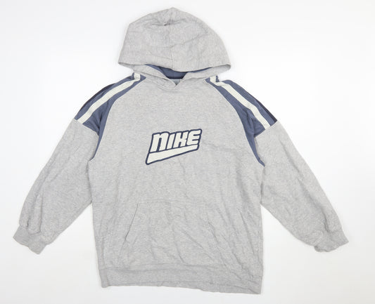 Nike Womens Grey XL Pullover Hoodie Fleece Sportswear Sweatshirt