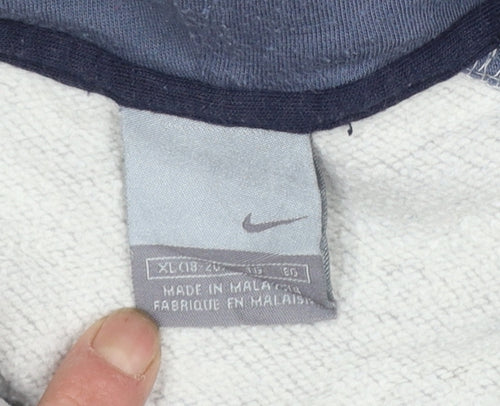 Nike Womens Grey XL Pullover Hoodie Fleece Sportswear Sweatshirt