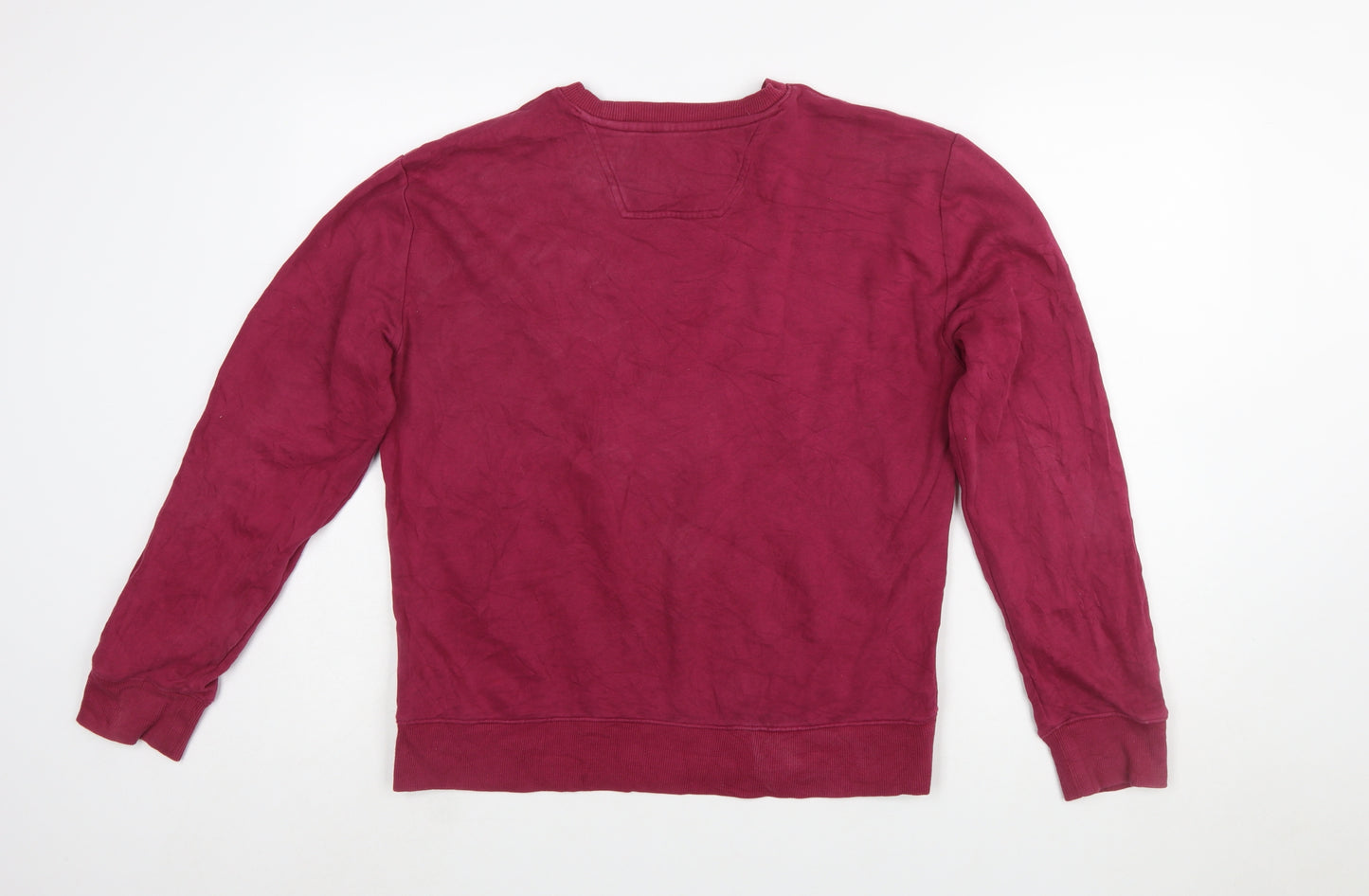 Calvin Klein Jeans Women’s Red Cotton Pullover Sweatshirt Size M