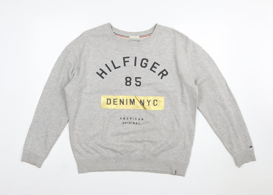 Tommy Hilfiger Denim Women's Grey Pullover Sweatshirt Size S