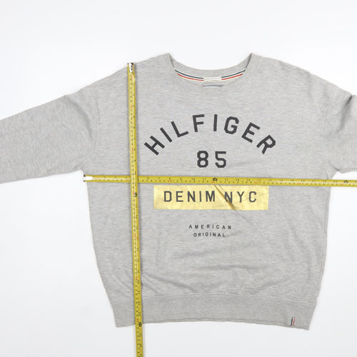 Tommy Hilfiger Denim Women's Grey Pullover Sweatshirt Size S