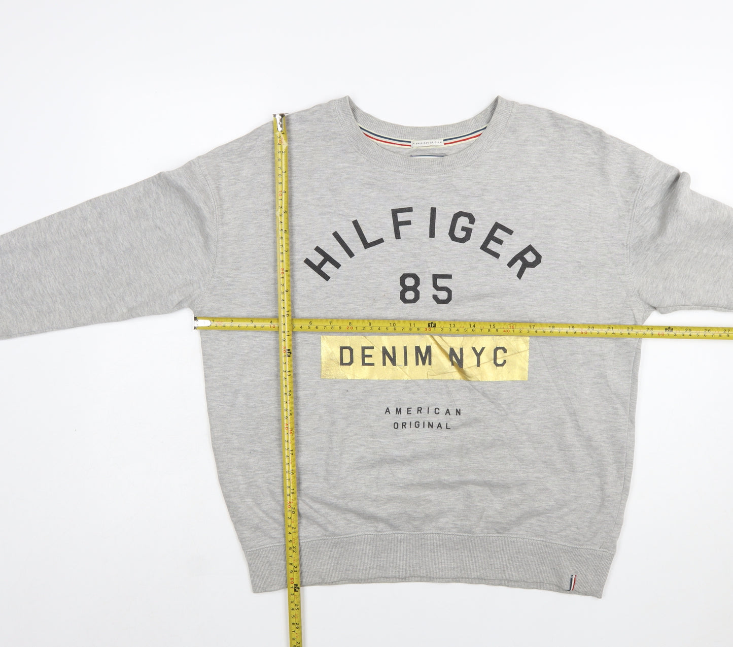 Tommy Hilfiger Denim Women's Grey Pullover Sweatshirt Size S