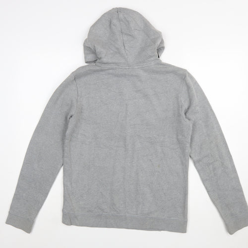 Under Armour Boys Grey XL Pullover Hoodie with Logo ColdGear Fleece