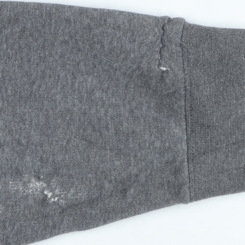 Nike Men's Grey XL Full Zip Hoodie Sweatshirt with Logo