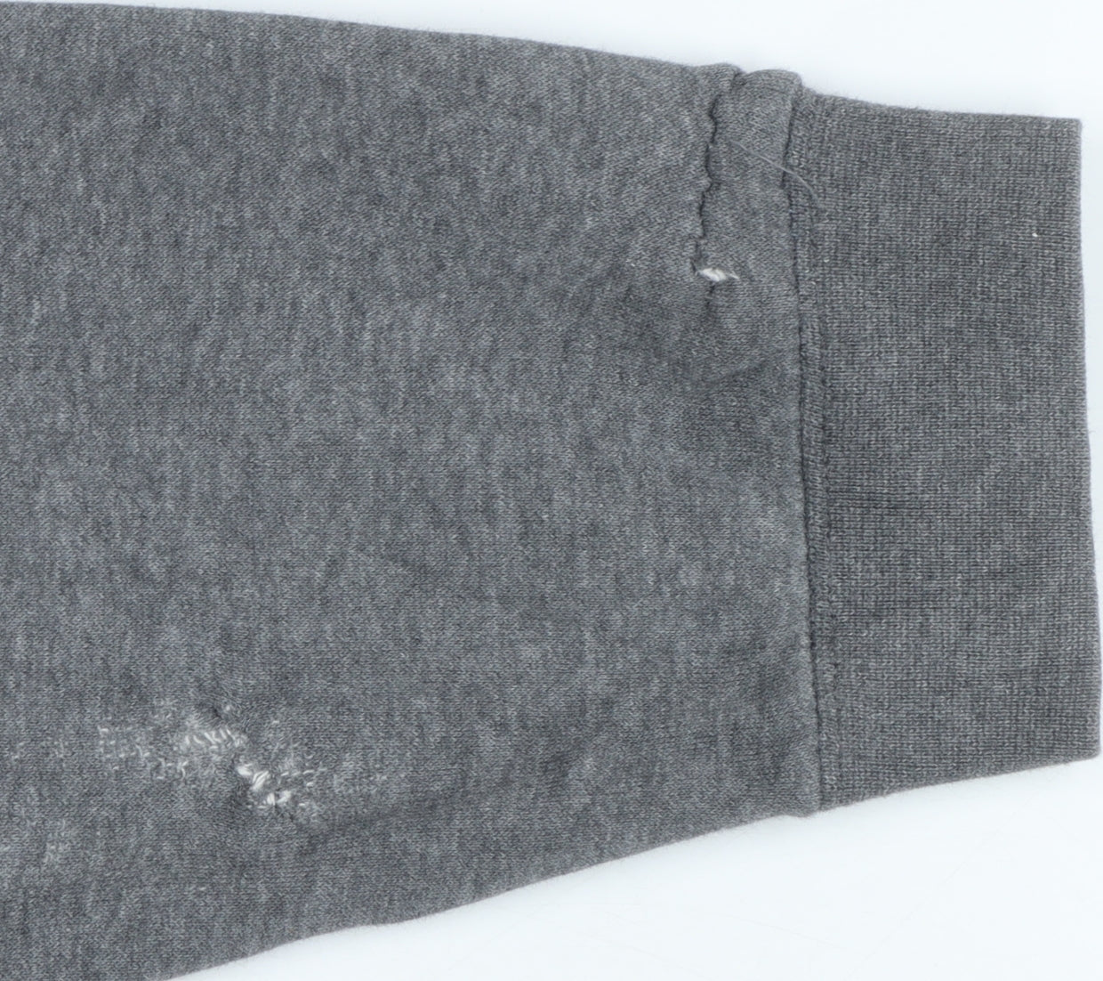 Nike Men's Grey XL Full Zip Hoodie Sweatshirt with Logo