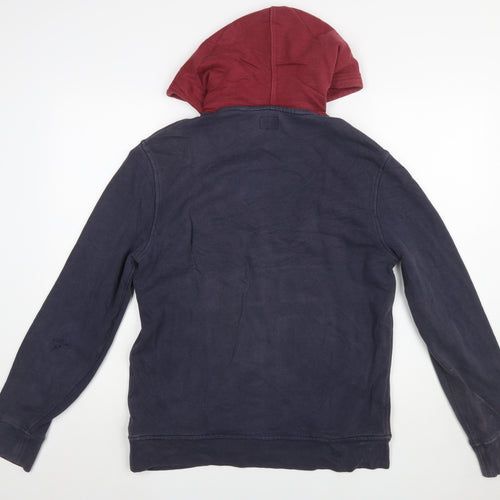 Levi's Men's Blue Pullover Hoodie M Logo Fleece Sweatshirt
