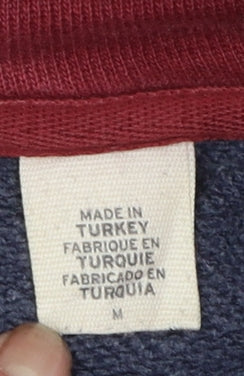 Levi's Men's Blue Pullover Hoodie M Logo Fleece Sweatshirt