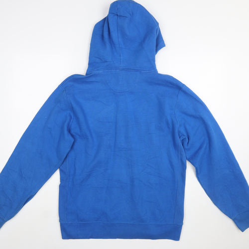 Gap Men's Blue Full Zip Hoodie Size M Cotton Blend