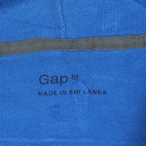 Gap Men's Blue Full Zip Hoodie Size M Cotton Blend