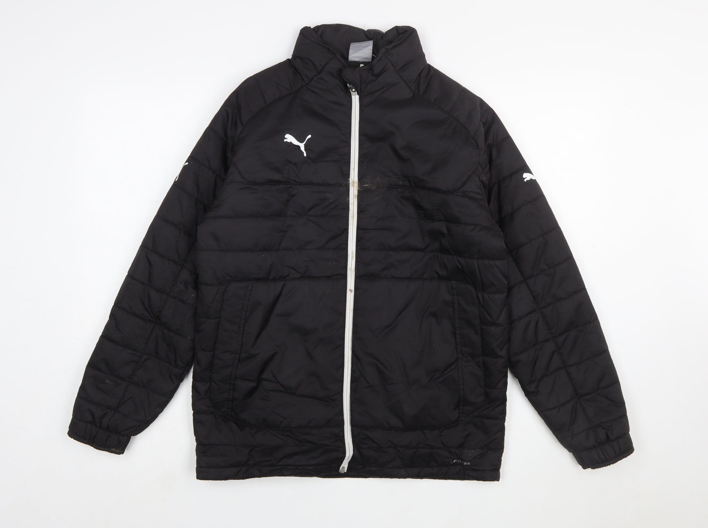 Puma Boys Black Full Zip Sweatshirt Hoodie Size 12 Years