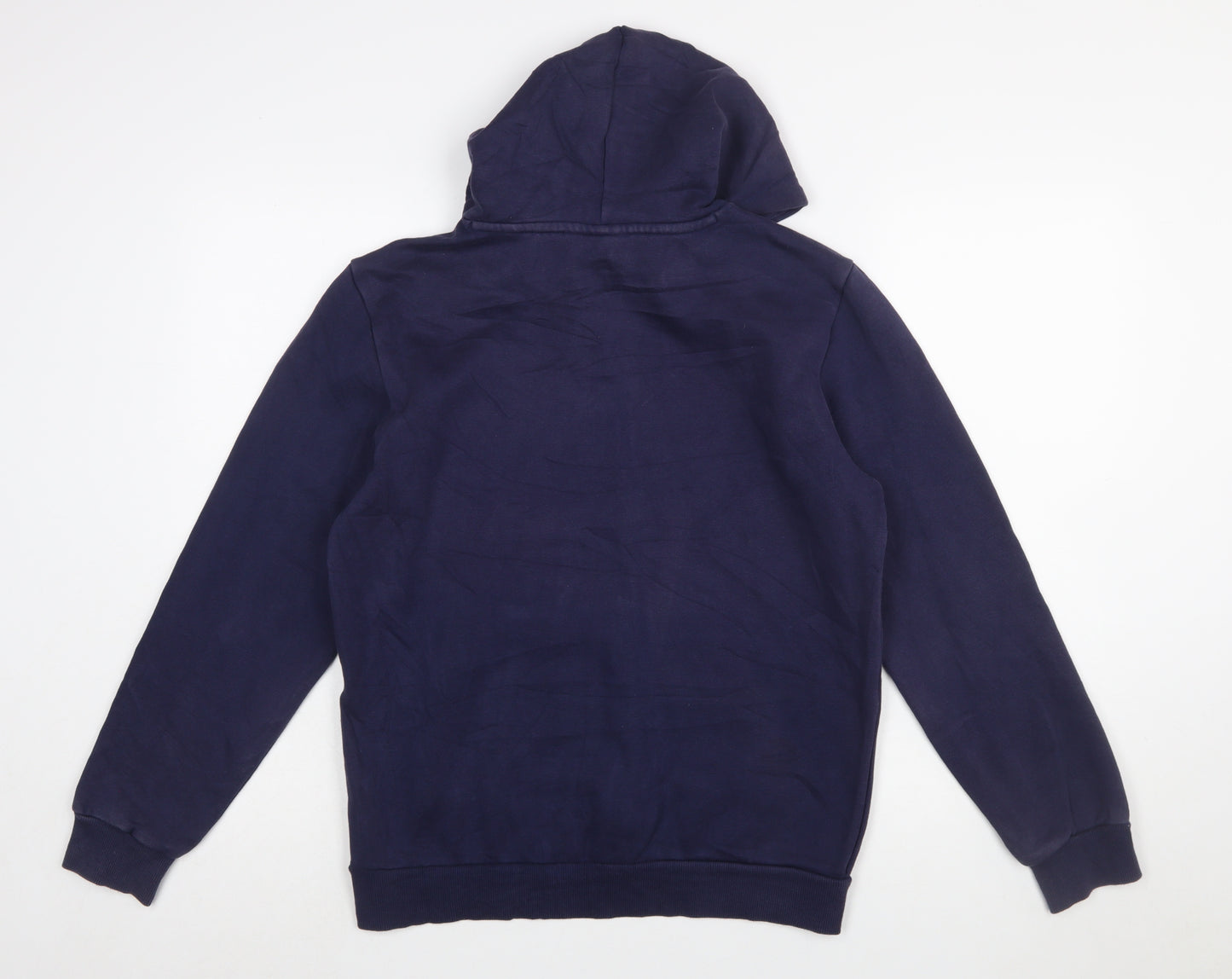 Puma Men's Blue Pullover Hoodie S Regular Fit Logo Sportswear
