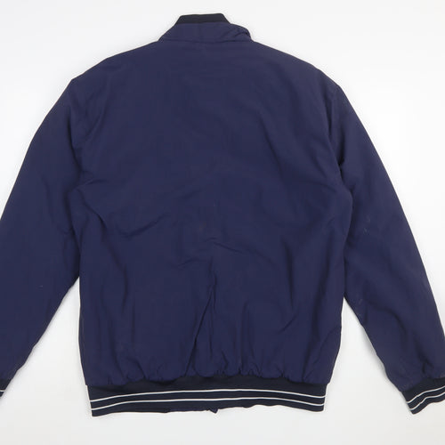 Kappa Men's Blue 2XL Bomber Jacket Full Zip Nylon Sports Style
