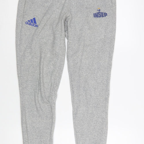 Adidas Men's Grey Jogger Sweatpants Small Size 30 Regular Fit