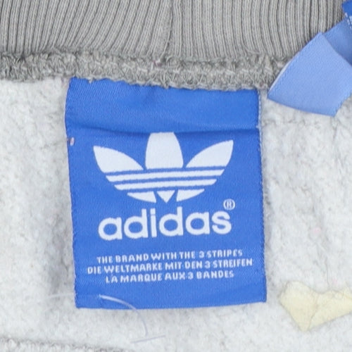 Adidas Mens Grey XL Jogger Sweatpants Cotton Blend Casual