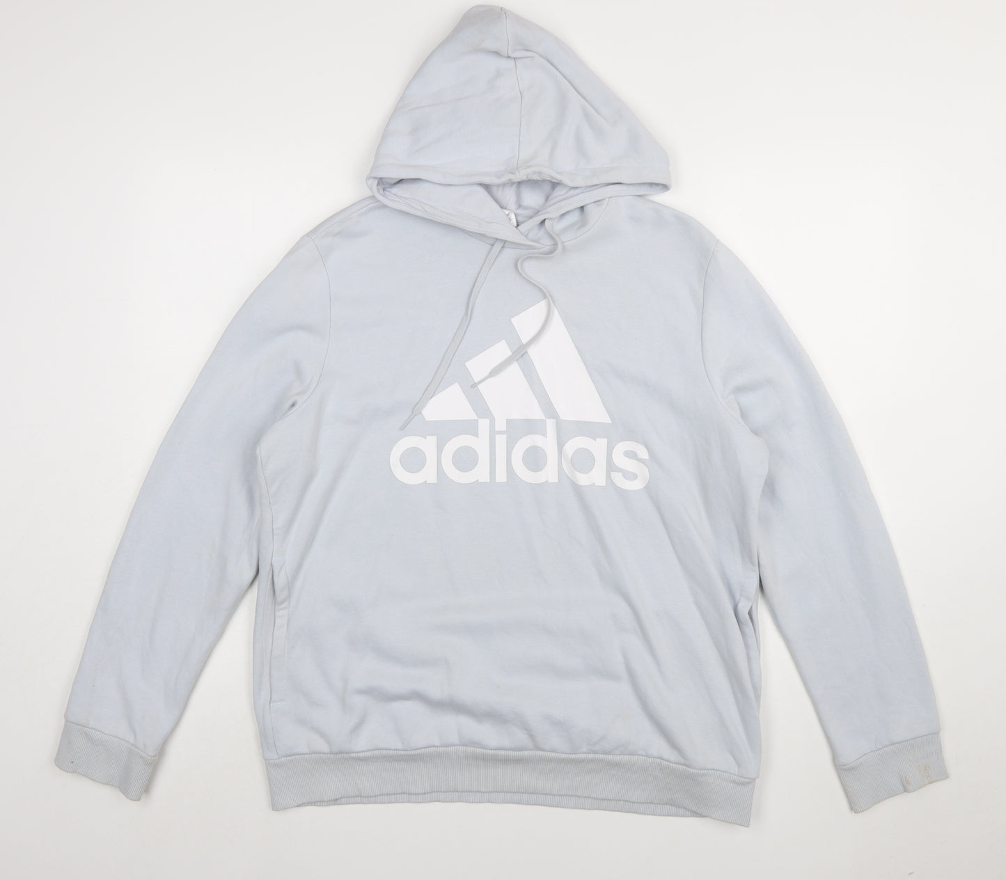 Adidas Women’s Grey Hoodie XL Pullover Logo Casual Cotton Blend