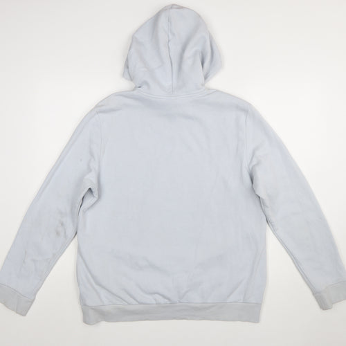 Adidas Women’s Grey Hoodie XL Pullover Logo Casual Cotton Blend