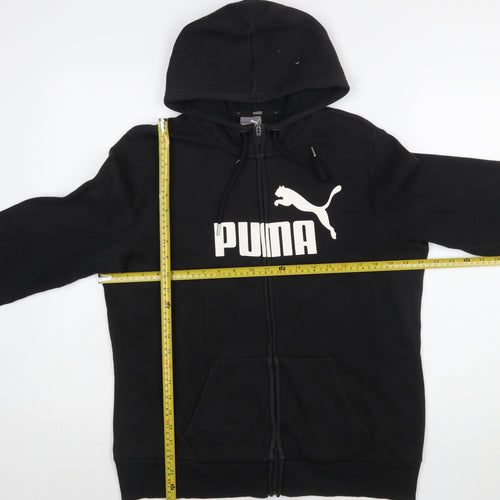 Puma Womens Black XL Full Zip Hoodie Sweatshirt Casual Style