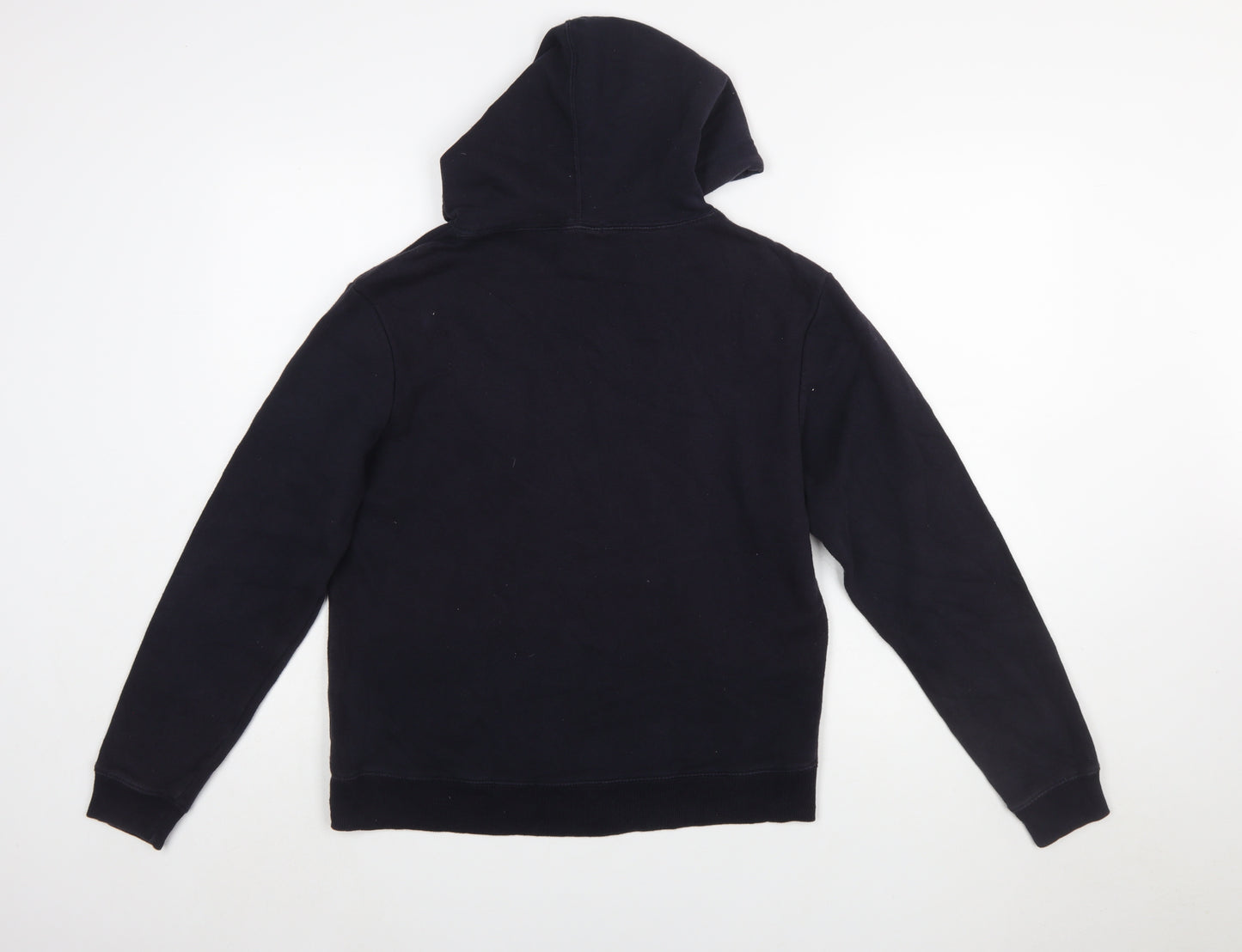 GAP Womens Black XS Pullover Hoodie Cotton Blend Logo Design