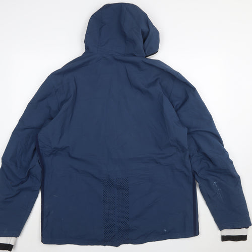 Adidas Men’s Blue Manchester United Hooded Windbreaker Jacket XL