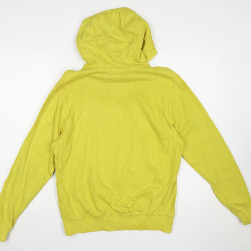 Nike Men's Yellow Pullover Hoodie Small Regular Fit