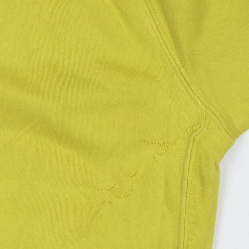 Nike Men's Yellow Pullover Hoodie Small Regular Fit
