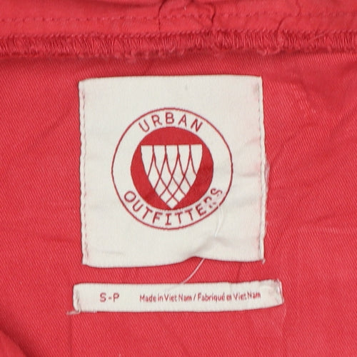 Urban Outfitters Women’s Red Hooded Cotton Anorak Jacket Size S