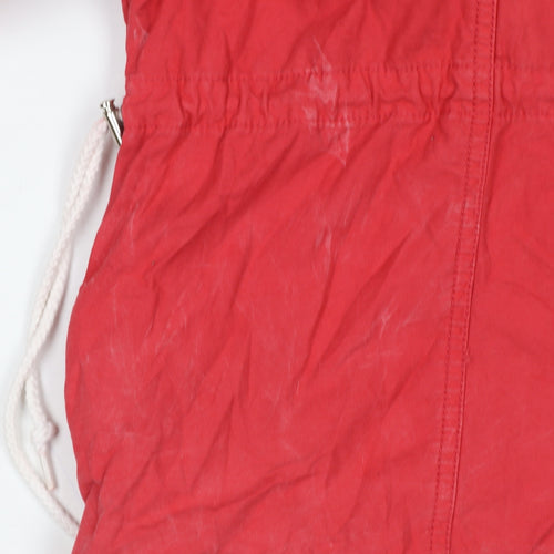 Urban Outfitters Women’s Red Hooded Cotton Anorak Jacket Size S