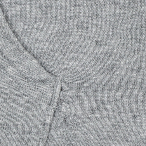 Puma Men's Grey Pullover Hoodie M Regular Fit Logo Sweatshirt