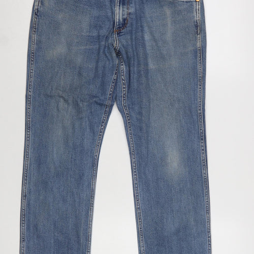 Wrangler Men Blue Greensboro Straight Fit Denim Jeans W32 L30