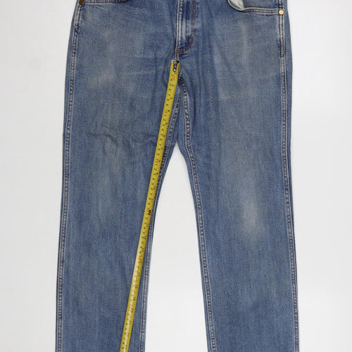 Wrangler Men Blue Greensboro Straight Fit Denim Jeans W32 L30