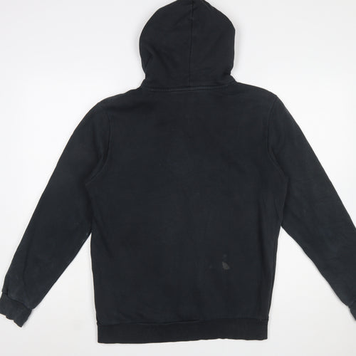 Puma Mens Black Pullover Hoodie S Hooded Logo Sports Sweatshirt