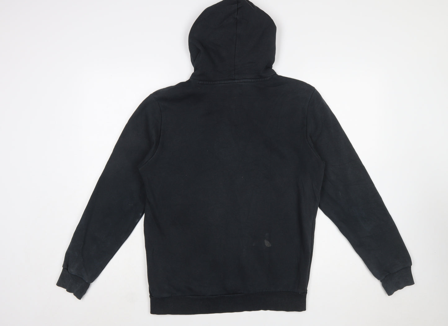 Puma Mens Black Pullover Hoodie S Hooded Logo Sports Sweatshirt