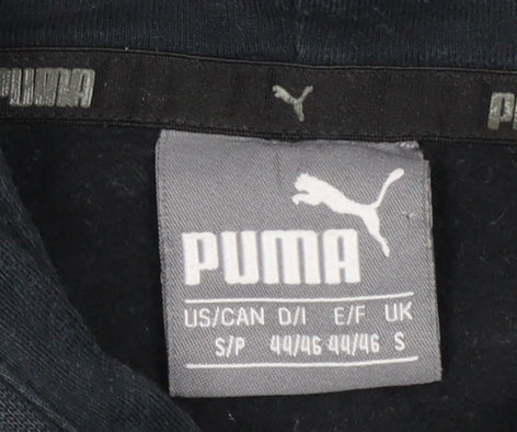 Puma Mens Black Pullover Hoodie S Hooded Logo Sports Sweatshirt