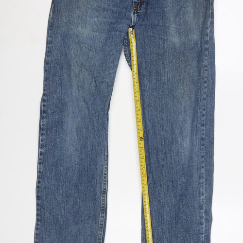 Wrangler Men’s Blue Regular Fit Straight Denim Jeans 32x32