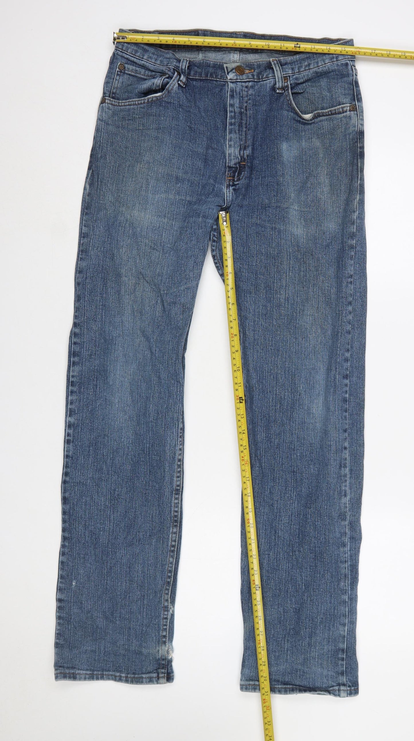 Wrangler Men’s Blue Regular Fit Straight Denim Jeans 32x32