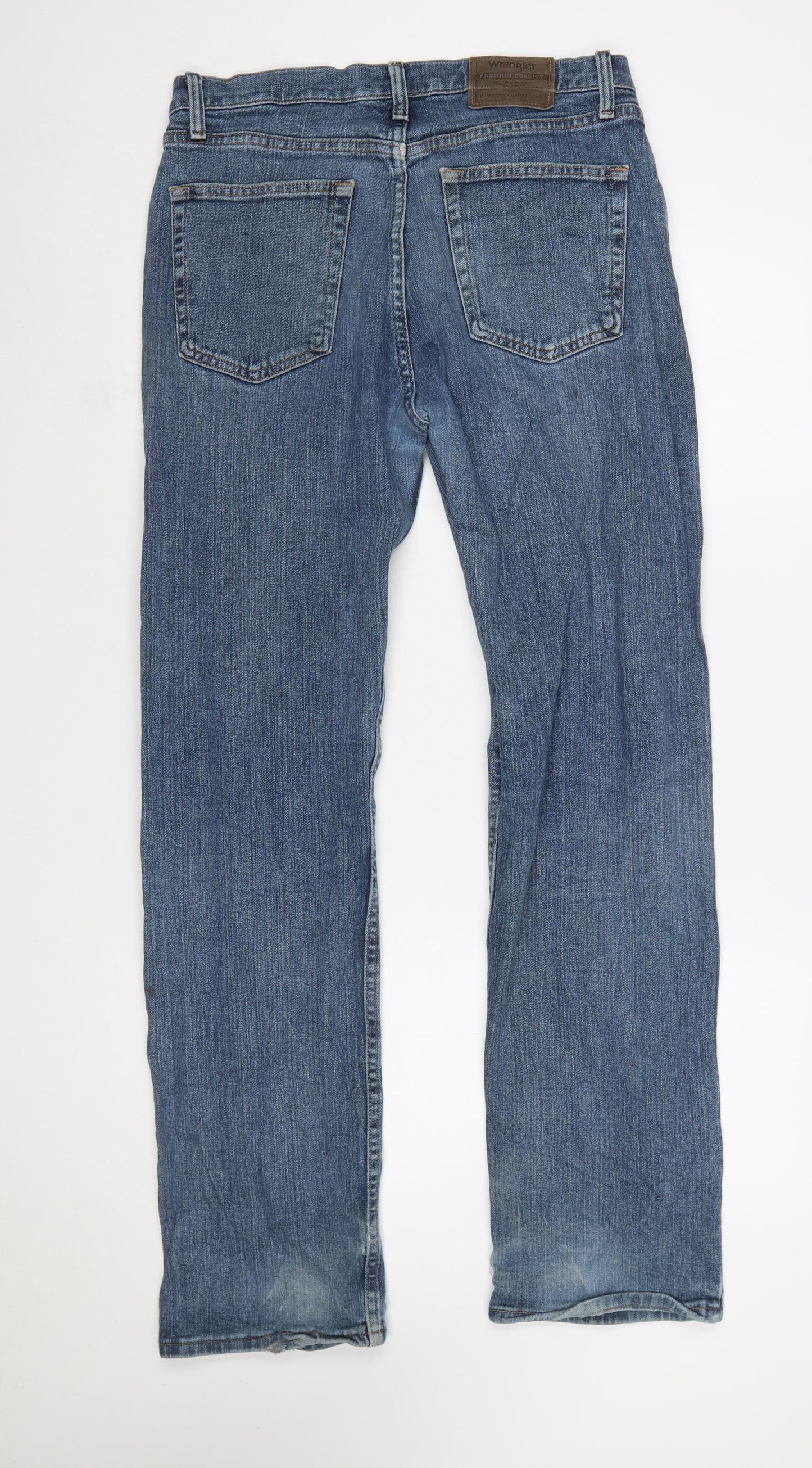 Wrangler Men’s Blue Regular Fit Straight Denim Jeans 32x32