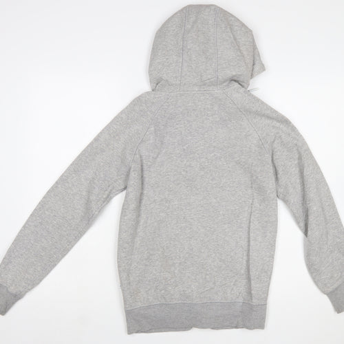 Adidas Originals Women's Grey Full Zip Hoodie Size 10 Cotton Blend