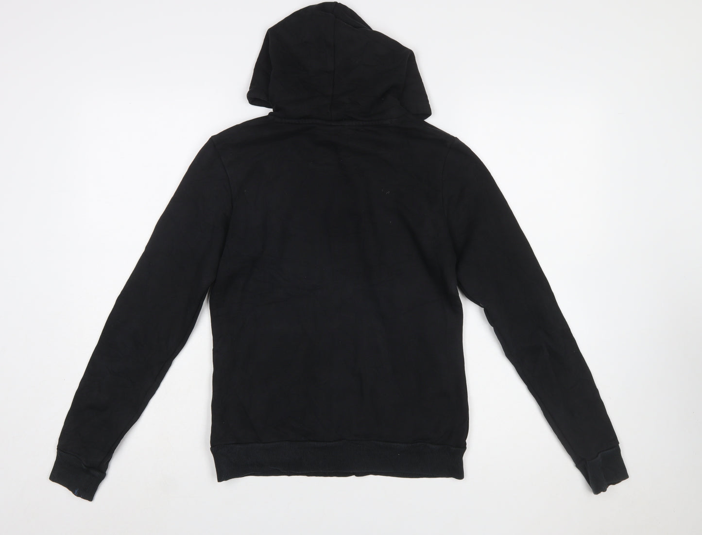 Puma Womens Black XS Pullover Hoodie with Logo Print