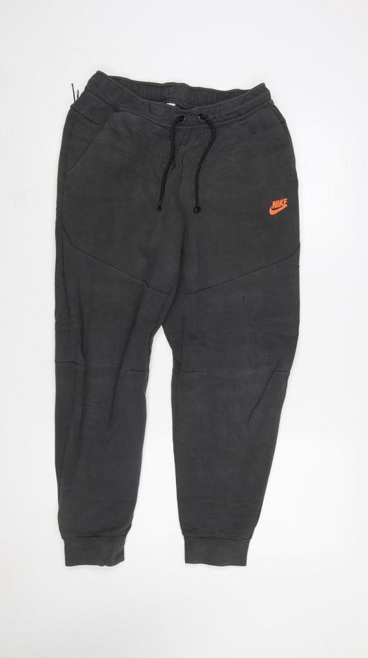 Nike Men's Black Jogger Trousers M Elastic Waist Comfort Fit