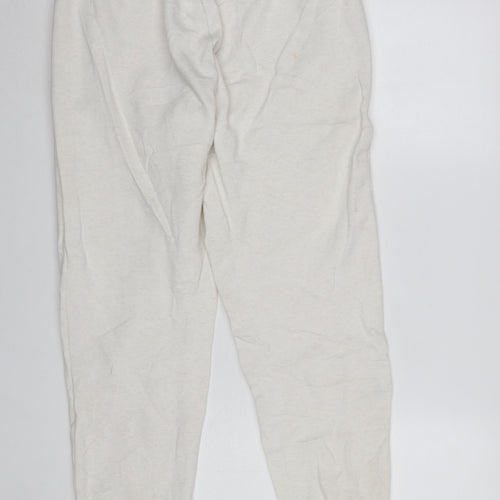 Puma Boys White Jogger Sweatpants XL 15-16 Years Elastic Waist Pockets