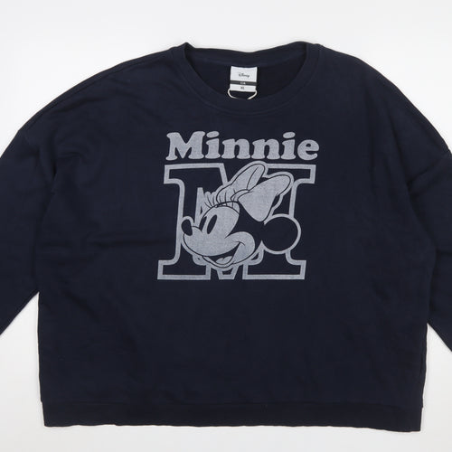 Disney C&A Women Blue XL Pullover Minnie Mouse Sweatshirt