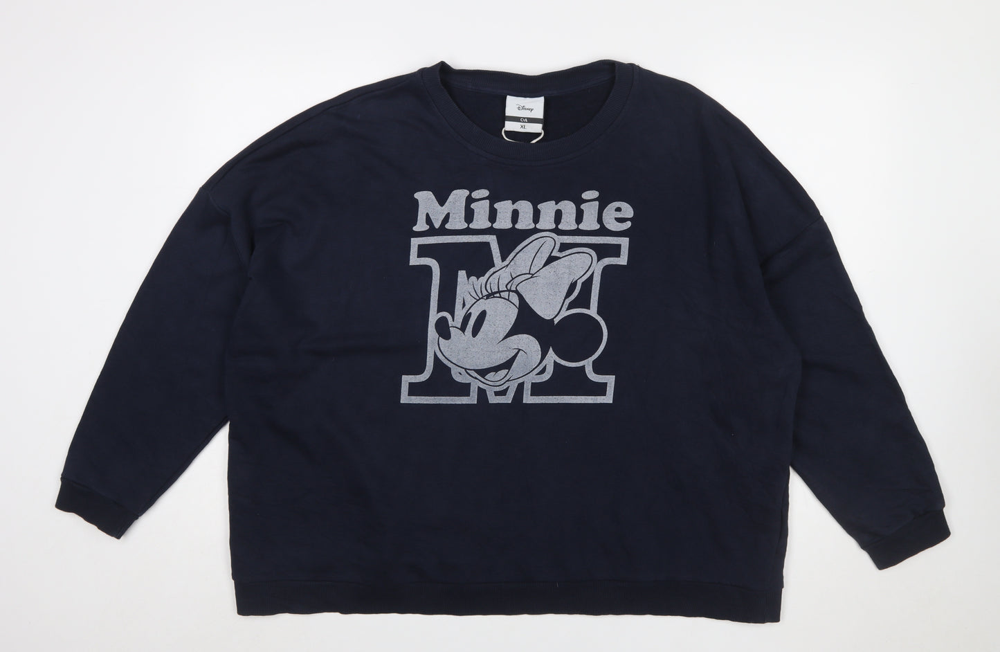 Disney C&A Women Blue XL Pullover Minnie Mouse Sweatshirt
