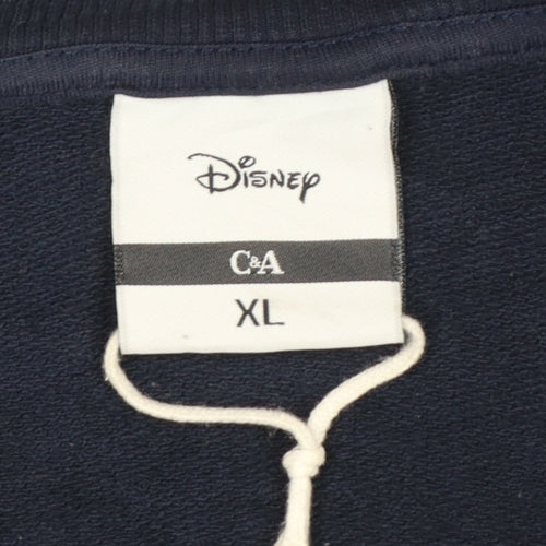 Disney C&A Women Blue XL Pullover Minnie Mouse Sweatshirt