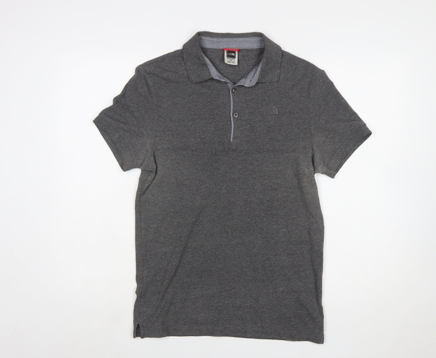 The North Face Men's Grey Short Sleeve Polo Shirt Size S