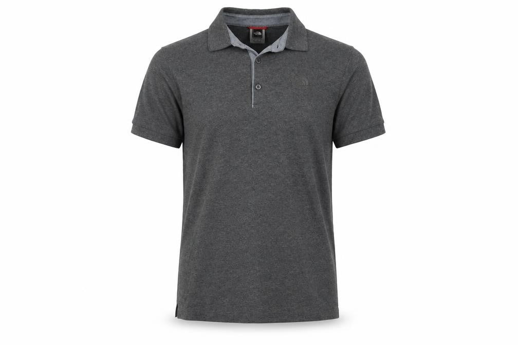The North Face Men's Grey Short Sleeve Polo Shirt Size S