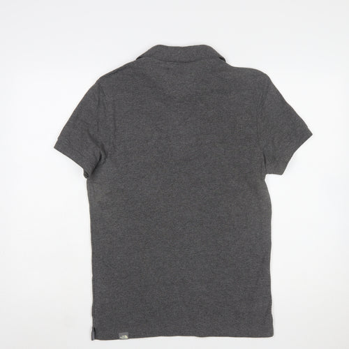 The North Face Men's Grey Short Sleeve Polo Shirt Size S